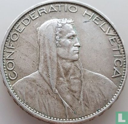 Zwitserland 5 francs 1925 - Afbeelding 2