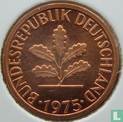 Germany 1 pfennig 1975 (G) - Image 1