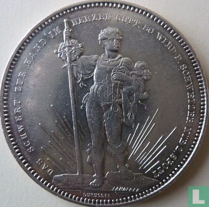 Zwitserland 5 francs 1879 "Basel" - Afbeelding 2
