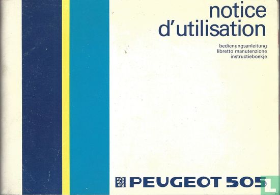 Notice d'utilisation / Instructieboekje  Peugeot 505  - Image 1