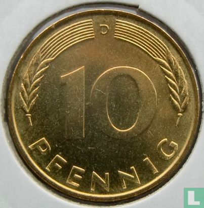 Germany 10 pfennig 1975 (D) - Image 2