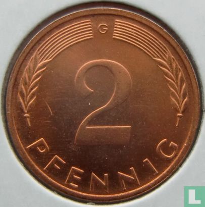Germany 2 pfennig 1975 (G) - Image 2