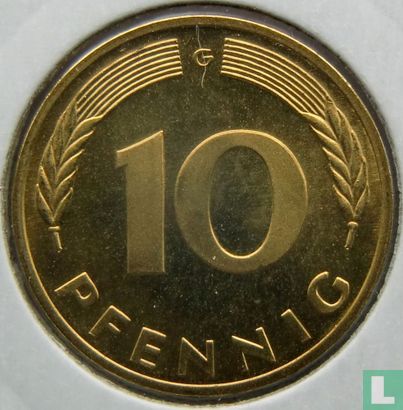 Germany 10 pfennig 1975 (G) - Image 2
