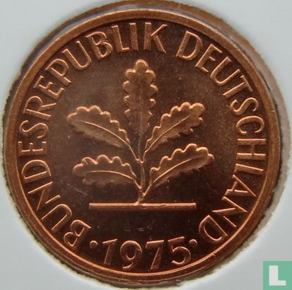Germany 1 pfennig 1975 (D) - Image 1