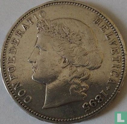 Switzerland 5 francs 1895 - Image 1