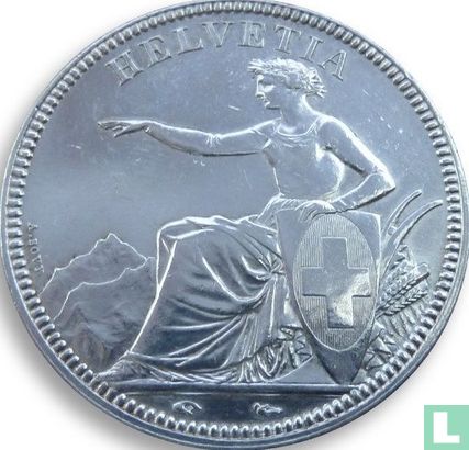 Zwitserland 5 francs 1850 - Afbeelding 2