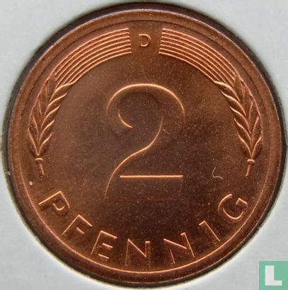 Duitsland 2 pfennig 1975 (D) - Afbeelding 2