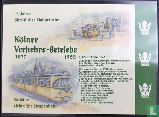 75 jaar Kölner Verkehrs-Betriebe - Afbeelding 2