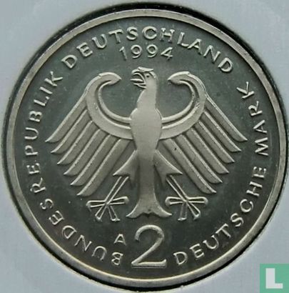 Allemagne 2 mark 1994 (A - Ludwig Erhard) - Image 1