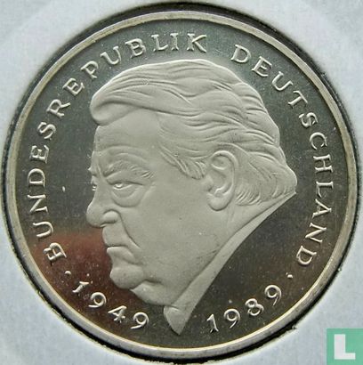 Deutschland 2 Mark 1994 (J - Franz Joseph Strauss) - Bild 2
