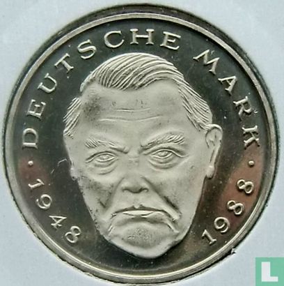 Allemagne 2 mark 1994 (A - Ludwig Erhard) - Image 2