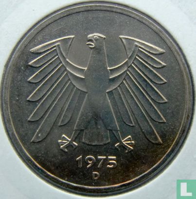 Duitsland 5 mark 1975 (D) - Afbeelding 1
