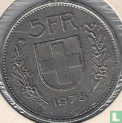 Zwitserland 5 francs 1975 - Afbeelding 1