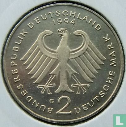 Germany 2 mark 1994 (G - Franz Joseph Strauss) - Image 1