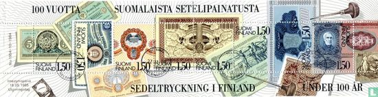 100 ans d'impression finlandaise de billets de banque