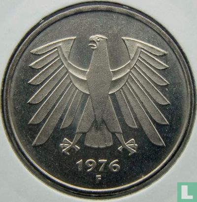 Duitsland 5 mark 1976 (F) - Afbeelding 1