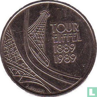 Frankrijk 5 francs 1989 "100th Anniversary of the Eiffel Tower" - Afbeelding 1