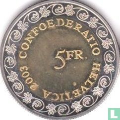 Zwitserland 5 francs 2003 "Chalandamarz" - Afbeelding 1
