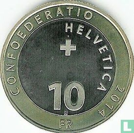 Suisse 10 francs 2014 "Gansabhauet" - Image 1