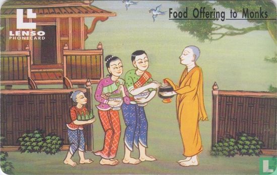 Food Offering to Monks - Afbeelding 1