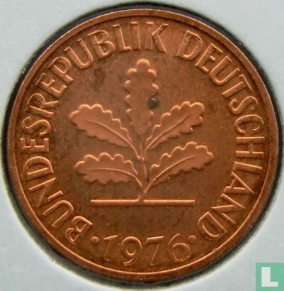 Duitsland 2 pfennig 1976 (F) - Afbeelding 1