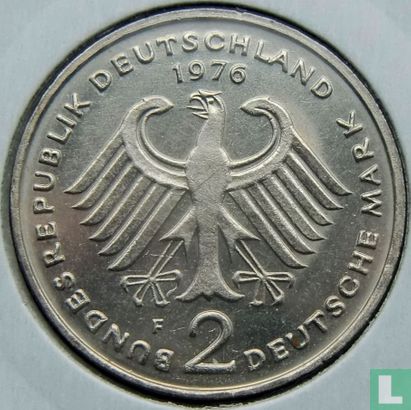 Germany 2 mark 1976 (F - Theodor Heuss) - Image 1