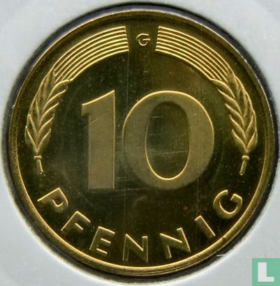 Deutschland 10 Pfennig 1976 (G) - Bild 2