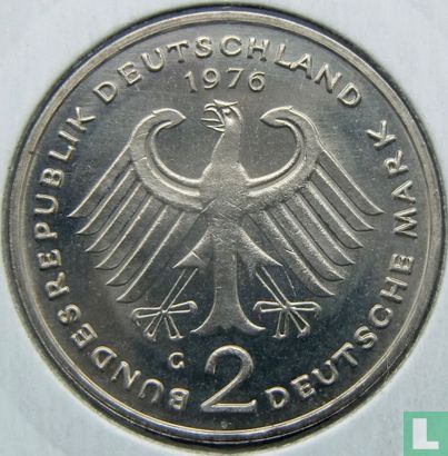 Duitsland 2 mark 1976 (G - Theodor Heuss) - Afbeelding 1