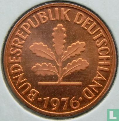 Duitsland 2 pfennig 1976 (G) - Afbeelding 1