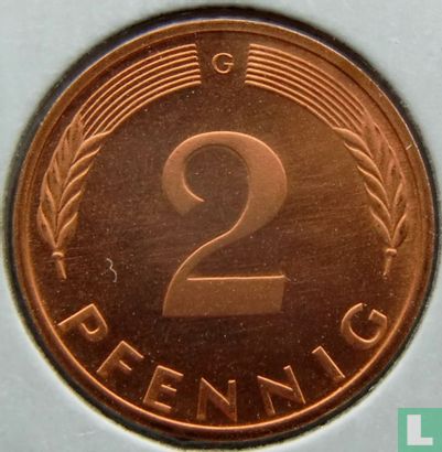 Duitsland 2 pfennig 1976 (G) - Afbeelding 2