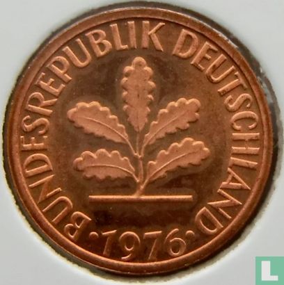 Duitsland 1 pfennig 1976 (G) - Afbeelding 1