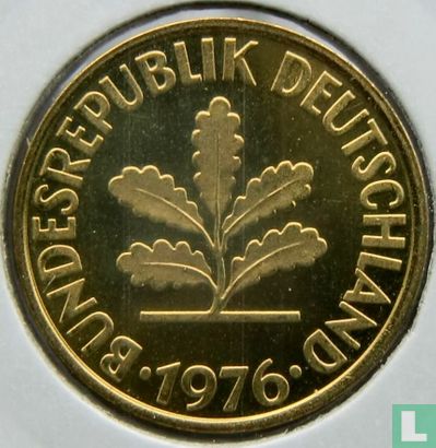 Germany 10 pfennig 1976 (J) - Image 1