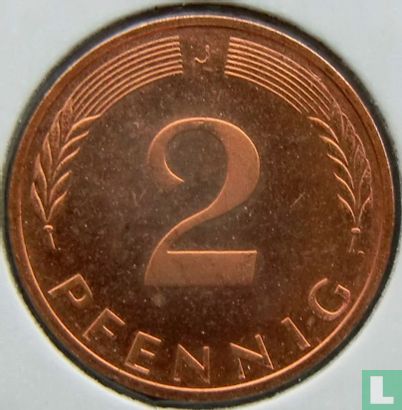 Allemagne 2 pfennig 1976 (J) - Image 2