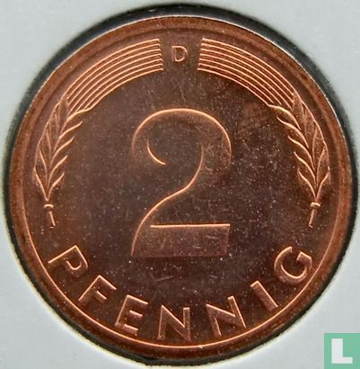 Duitsland 2 pfennig 1976 (D) - Afbeelding 2