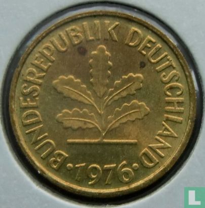 Duitsland 5 pfennig 1976 (F) - Afbeelding 1