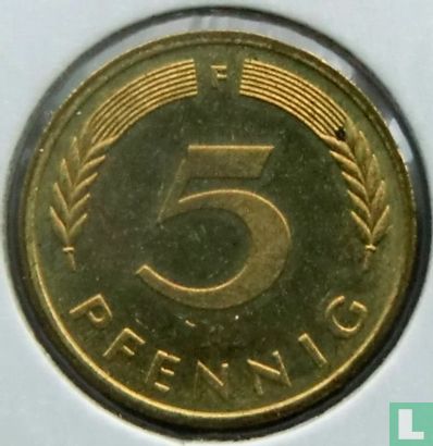 Duitsland 5 pfennig 1976 (F) - Afbeelding 2