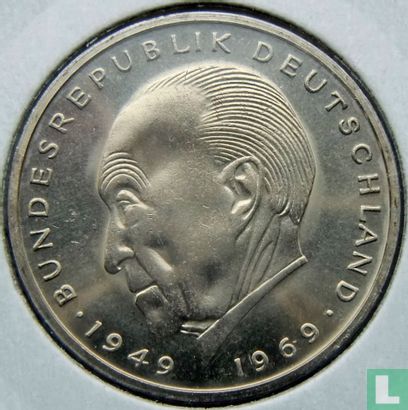 Germany 2 mark 1976 (D - Konrad Adenauer) - Image 2