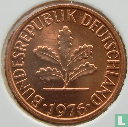 Duitsland 1 pfennig 1976 (D) - Afbeelding 1