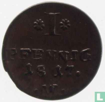 Waldeck 1 pfennig 1817 - Afbeelding 1