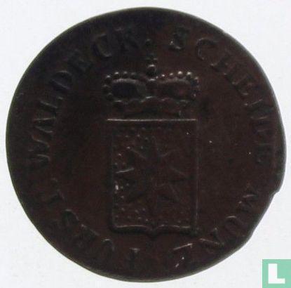 Waldeck 1 pfennig 1817 - Afbeelding 2