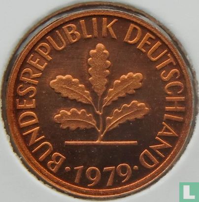 Duitsland 1 pfennig 1979 (F) - Afbeelding 1