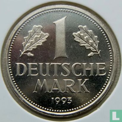 Germany 1 mark 1993 (D) - Image 1