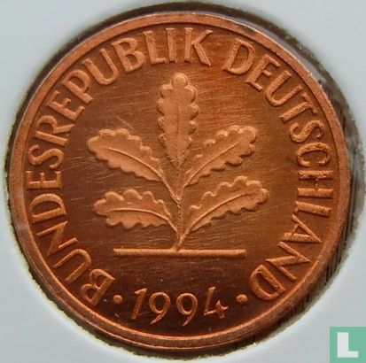 Duitsland 1 pfennig 1994 (G) - Afbeelding 1