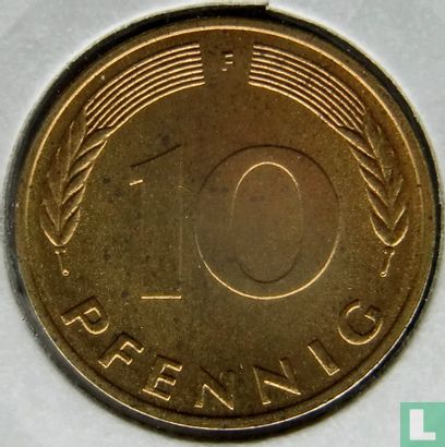 Germany 10 pfennig 1977 (F) - Image 2