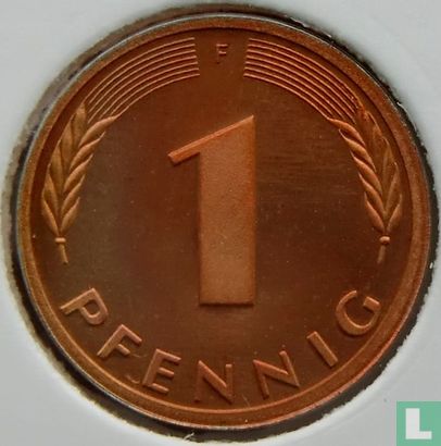 Duitsland 1 pfennig 1980 (PROOF - F) - Afbeelding 2