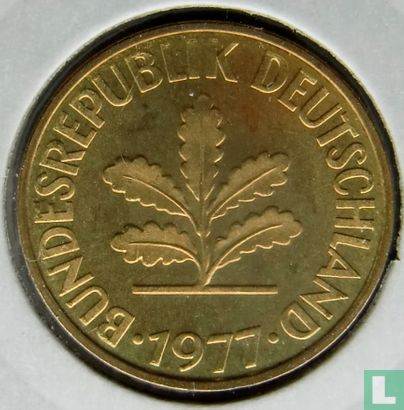 Germany 10 pfennig 1977 (G) - Image 1
