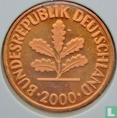 Deutschland 2 Pfennig 2000 (J) - Bild 1