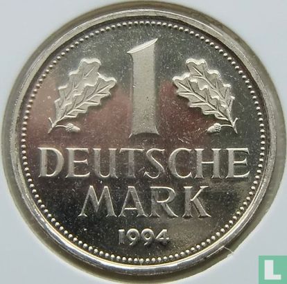 Allemagne 1 mark 1994 (F) - Image 1