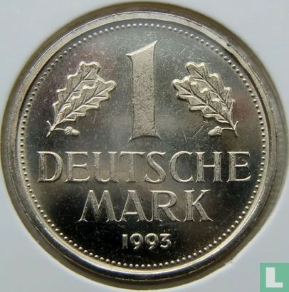 Germany 1 mark 1993 (F) - Image 1
