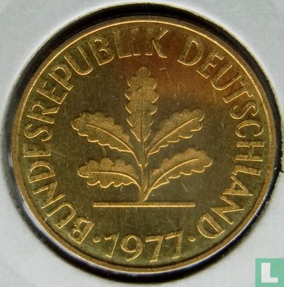 Duitsland 10 pfennig 1977 (J) - Afbeelding 1